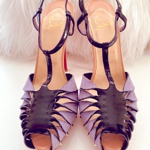 Christian Louboutin lavender and pink heels